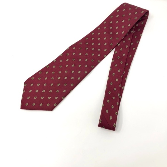 Christian Dior Classic Burgundy Everyday Silk Tie - Picture 6 of 6